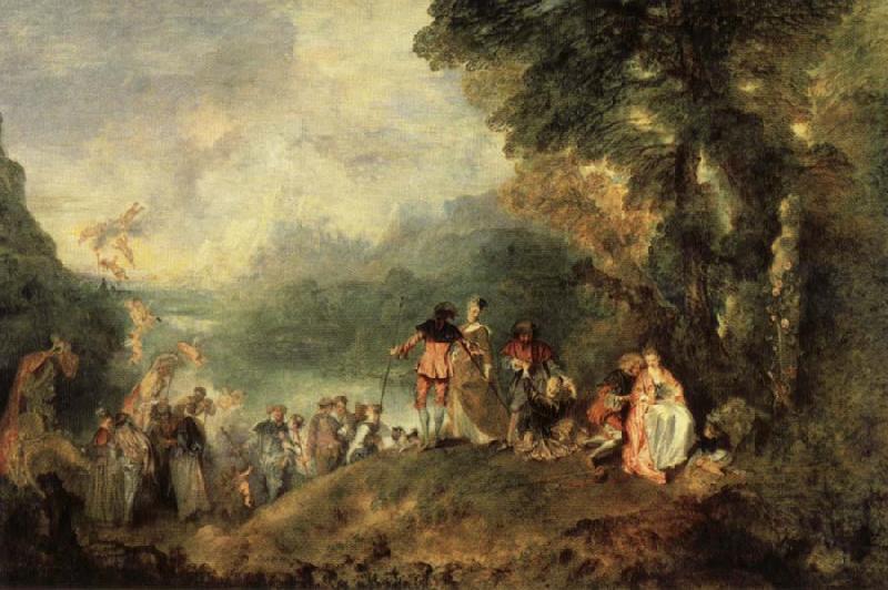 Jean-Antoine Watteau Embarkation from Cythera France oil painting art